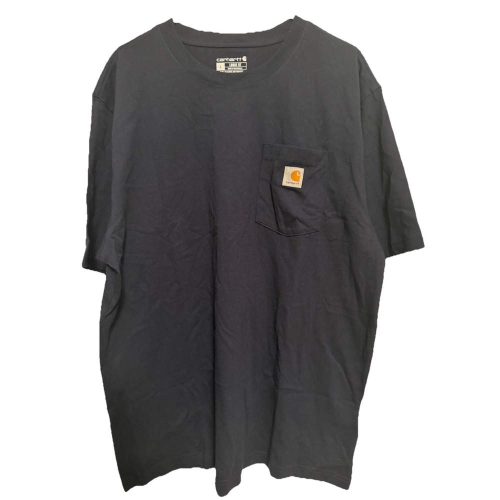 Carhartt Men'S K87-NVY Large Short Sleeve T-Shirt - Navy